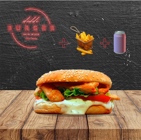 Chicken Burger Menu